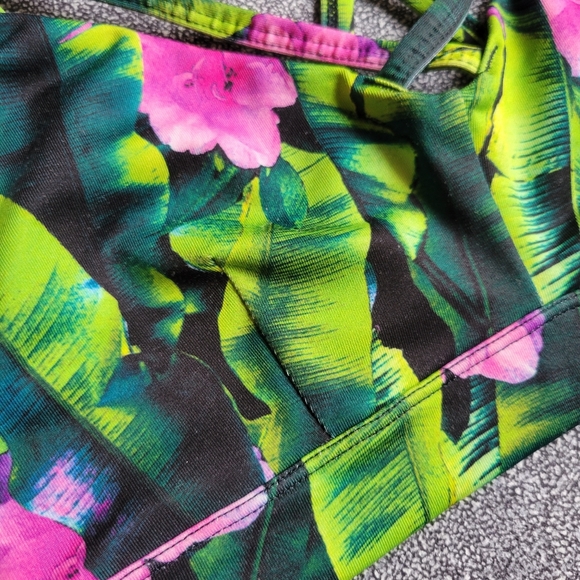 Betsey Johnson jungle print strappy sports bra - Picture 4 of 11